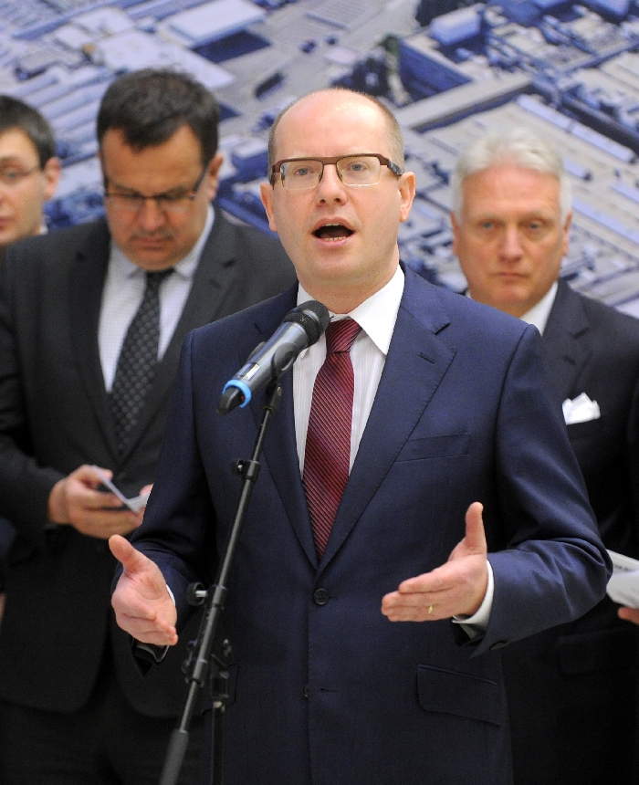 Premiér Bohuslav Sobotka (ČSSD).