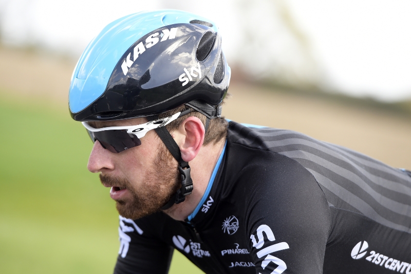 Britský cyklista Bradley Wiggins má za sebou nejspíše poslední časovku v dresu týmu Sky.