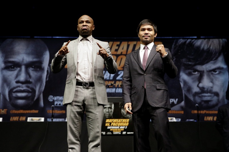 Zápas mezi Američanem Floydem Mayweatherem a Filipíncem Mannym Pacquiaem láká.