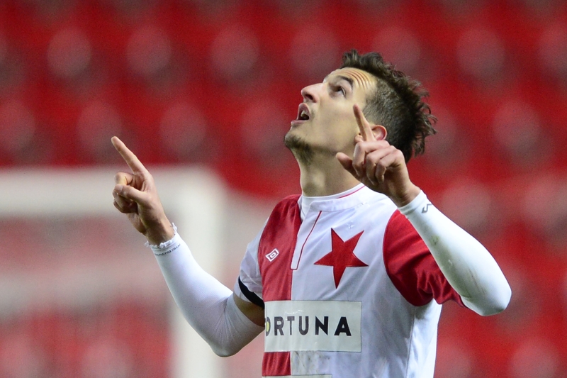 Vukadin Vukadinovič, forvard Slavie.