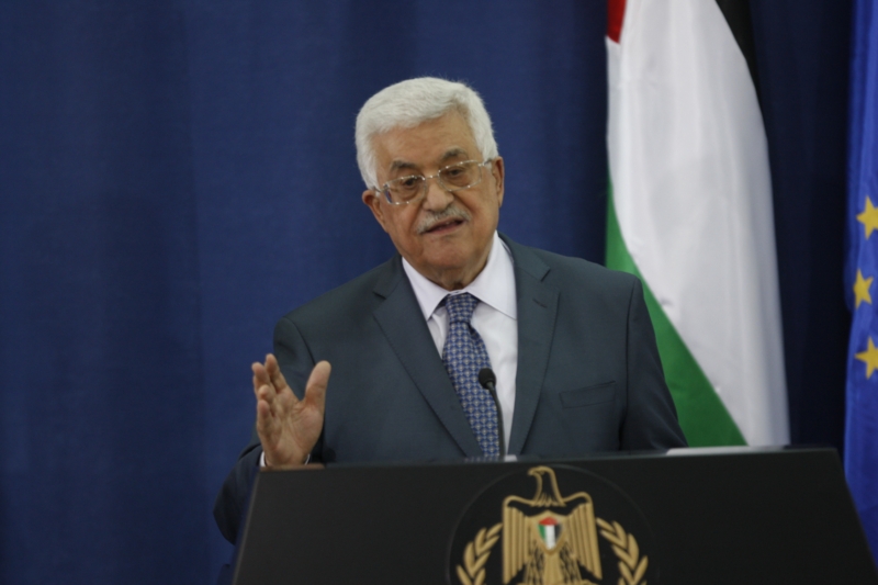 Palestinský prezident Mahmúd Abbás.