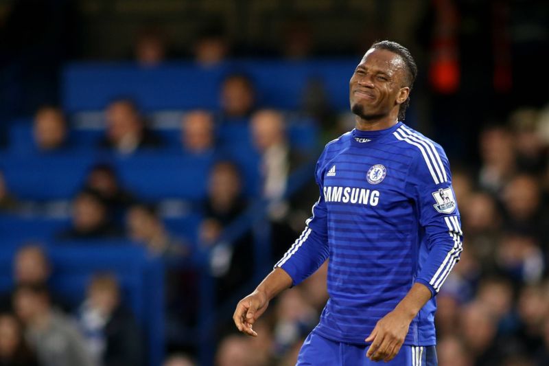 Kanonýr Chelsea Didier Drogba.  