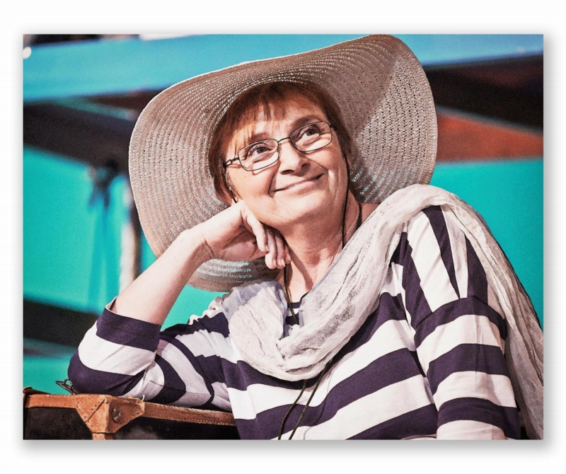 Herečka Jarmila Vlčková při představení O líné babičce. Herečka Jarmila Vlčková při představení O líné babičce.