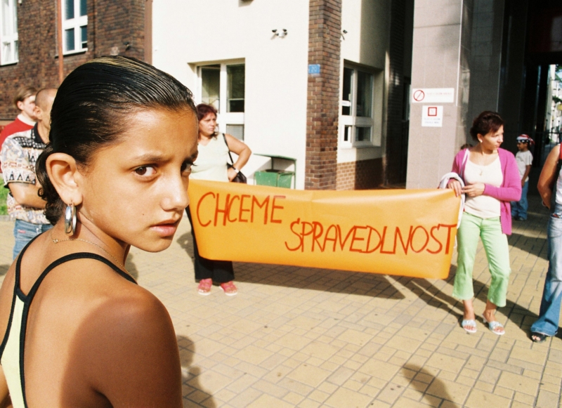 Ženy protestují proti sterilizaci, kterou nechtěně podstoupily (snímek z roku 2006).