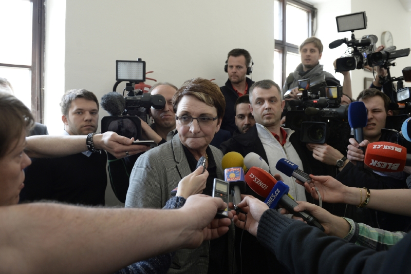 Ivana Salačová u úterního přelíčení. Ivana Salačová u úterního přelíčení.