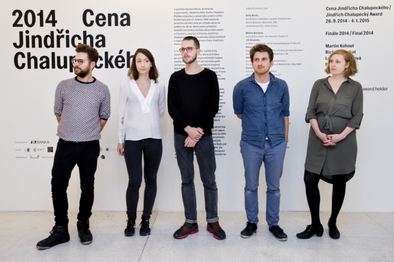 Finalisté loňského ročníku: (zleva na snímku z 25. září 2014) Roman Štětina, Lucia Sceranková, Martin Kohout, Richard Loskot a Tereza Velíková.