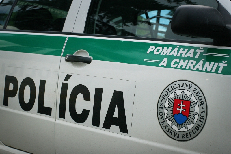 Auto slovenské policie (ilustrační foto).