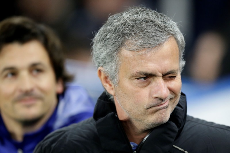 Trenér fotbalové Chelsea José Mourinho. 