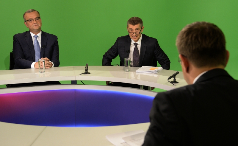 Miroslav Kalousek (vlevo) a Andrej Babiš.