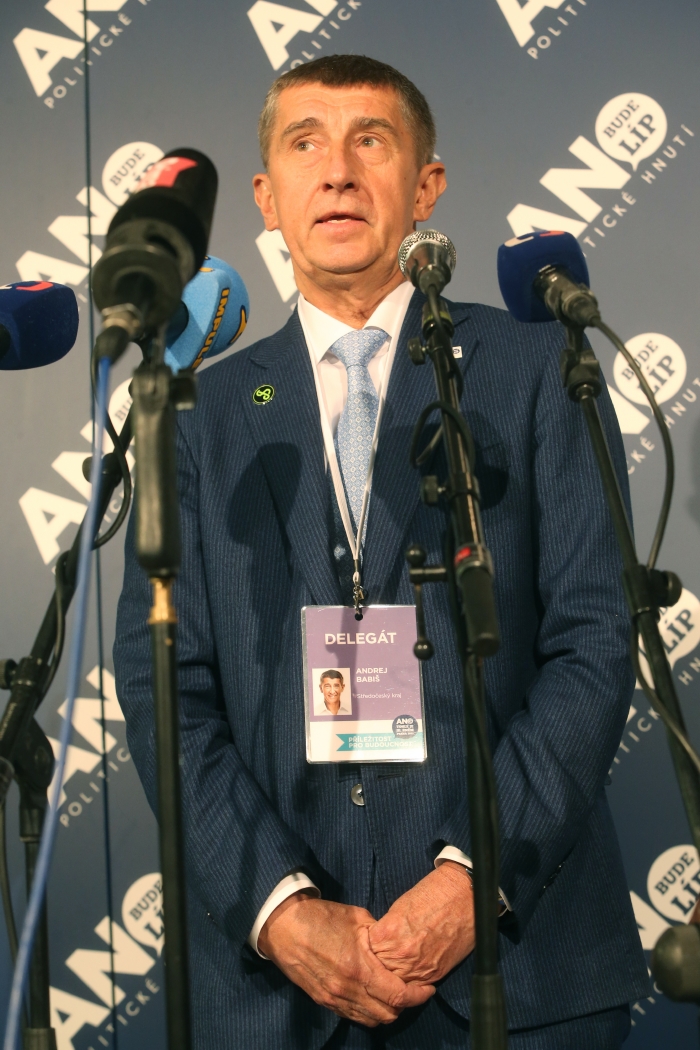 Andrej Babiš, lídr hnutí ANO. Andrej Babiš, lídr hnutí ANO.