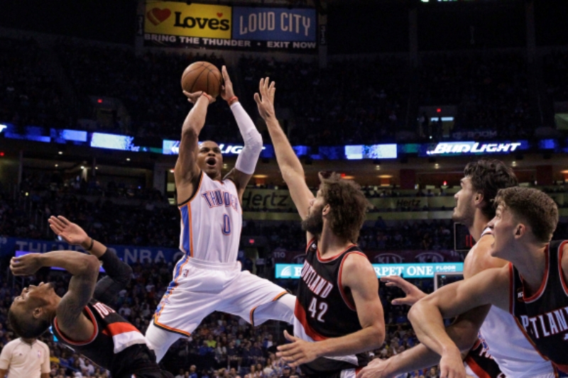 Basketbalisté Oklahomy porazili Portland.
