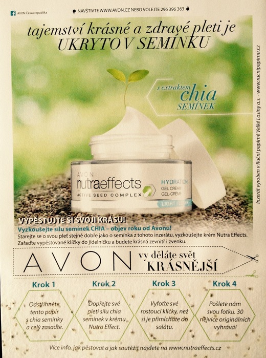 Inzerát Avon.