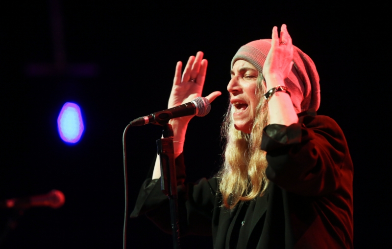 Americká rocková zpěvačka Patti Smithová. Americká rocková zpěvačka Patti Smithová.