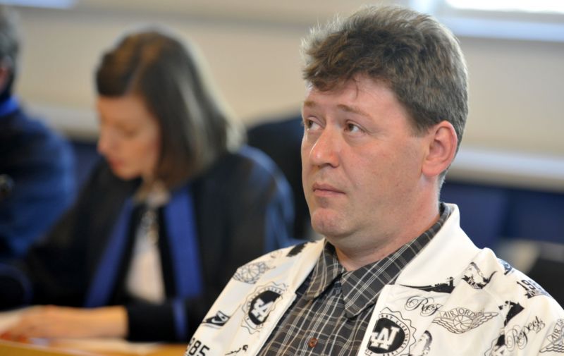 Václav Zlámal v jednací síní krajského soudu ve Zlíně.