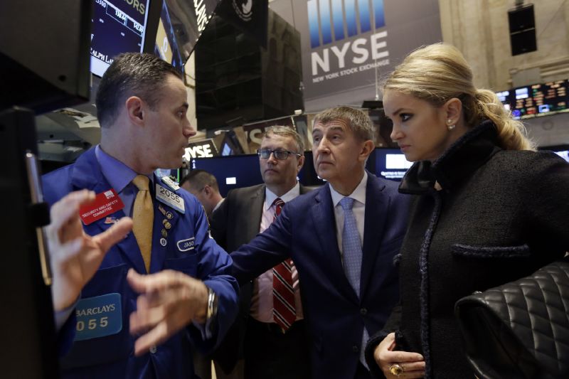 Andrej Babiš na Wall Street.