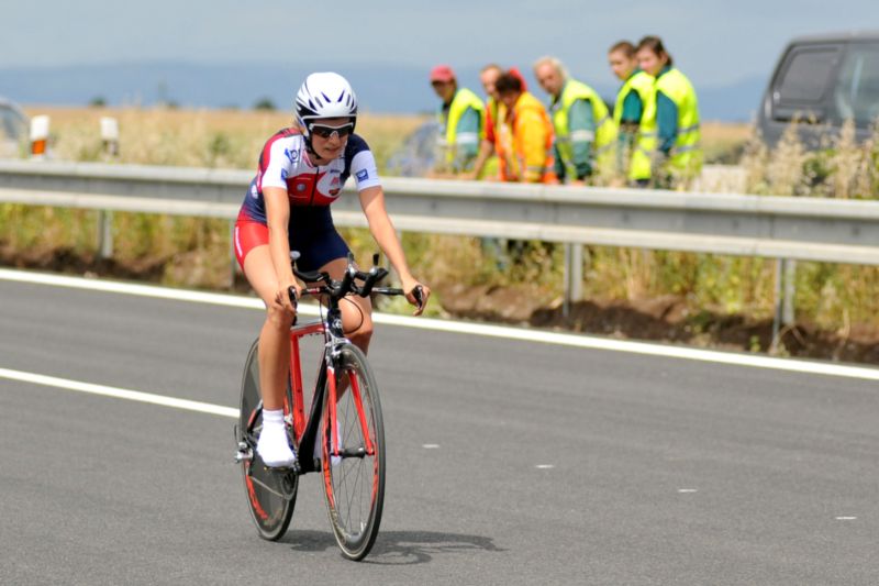 "Cyklistka" Martina Sáblíková. 