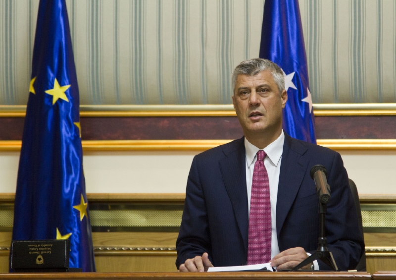 Bývalý předseda kosovské vlády Hashim Thaçi .