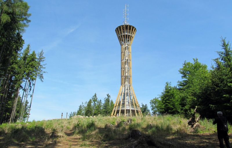 Rozhledna Špulka u Lbosína na Benešovsku.