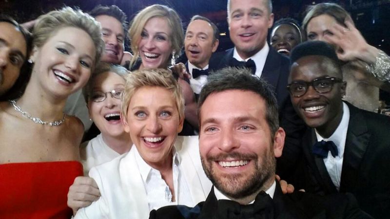 Selfie si našlo cestu i na předávání Oscarů.