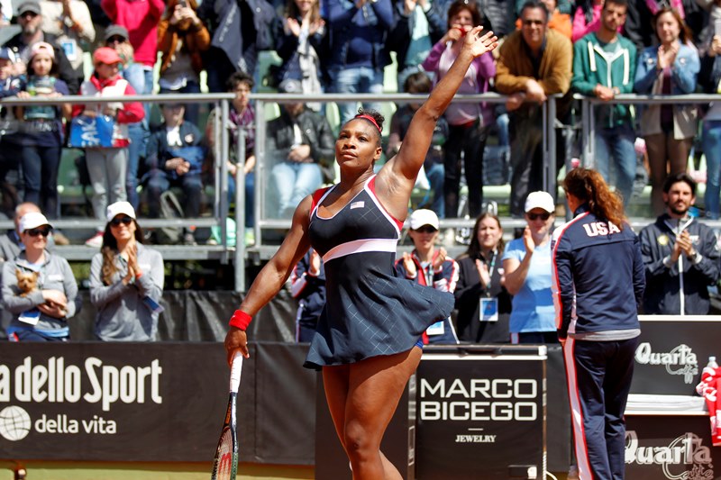 Tenistka Serena Williamsová. Tenistka Serena Williamsová.