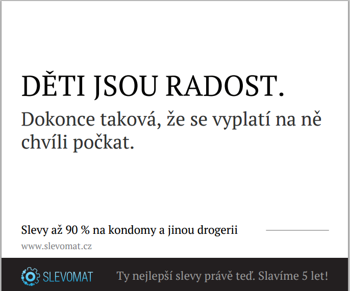 Reklama na Slevomat.