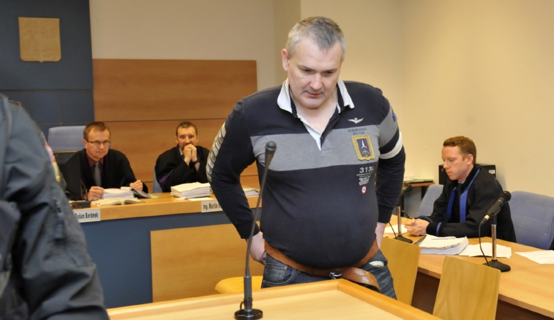 Boss lihové mafie Radek Březina u Okresního soudu ve Zlíně.