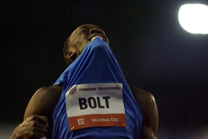Legendární Usain Bolt.