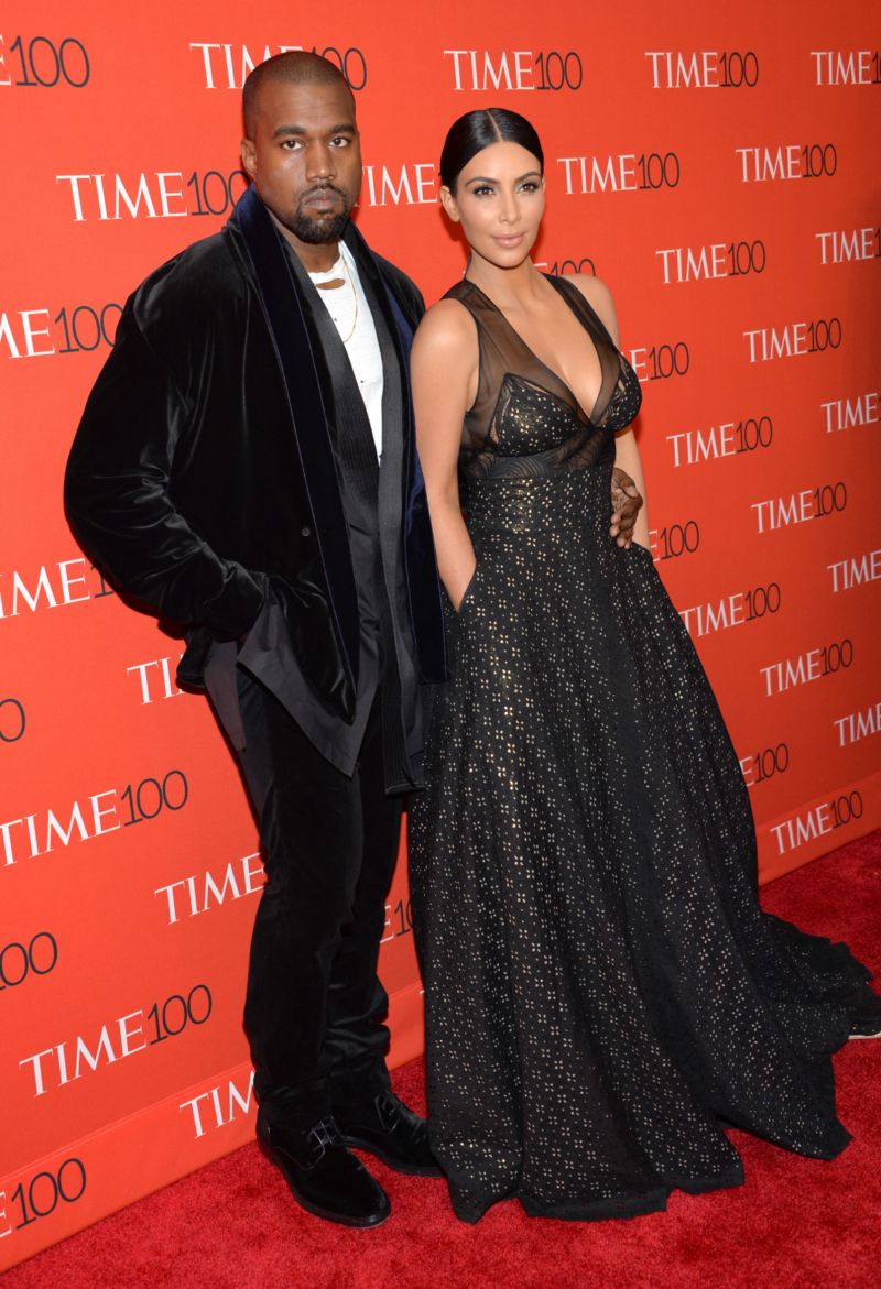 Kim a Kanye dorazili v dobré náladě.
