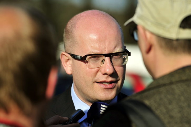Premiér Bohuslav Sobotka (ČSSD).