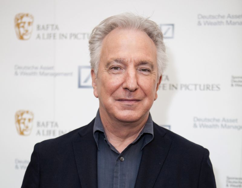 Alan Rickman šokoval. Je ženatý.