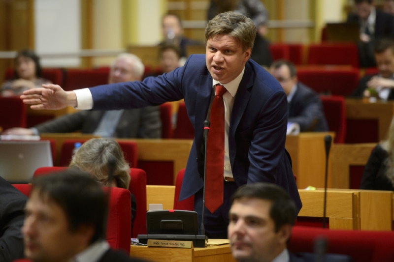 Tomáš Hudeček na Magistrátu hlavního města Prahy.