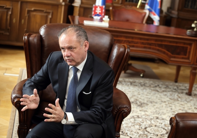 Slovenský prezident Andrej Kiska při rozhovoru pro TÝDEN.