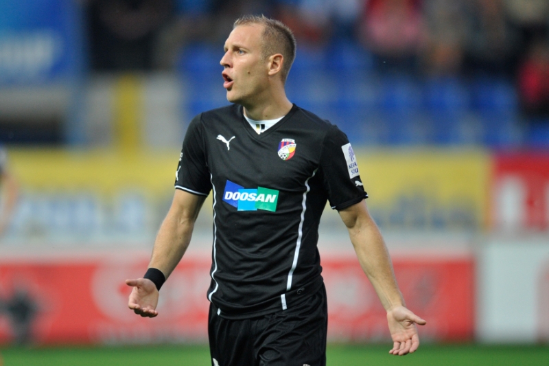Daniel Kolář dal jediný gól Plzně v souboji s Mladou Boleslaví (1:2).