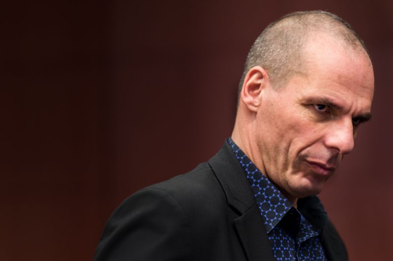 Řecký ministr financí Janis Varufakis. Řecký ministr financí Janis Varufakis.