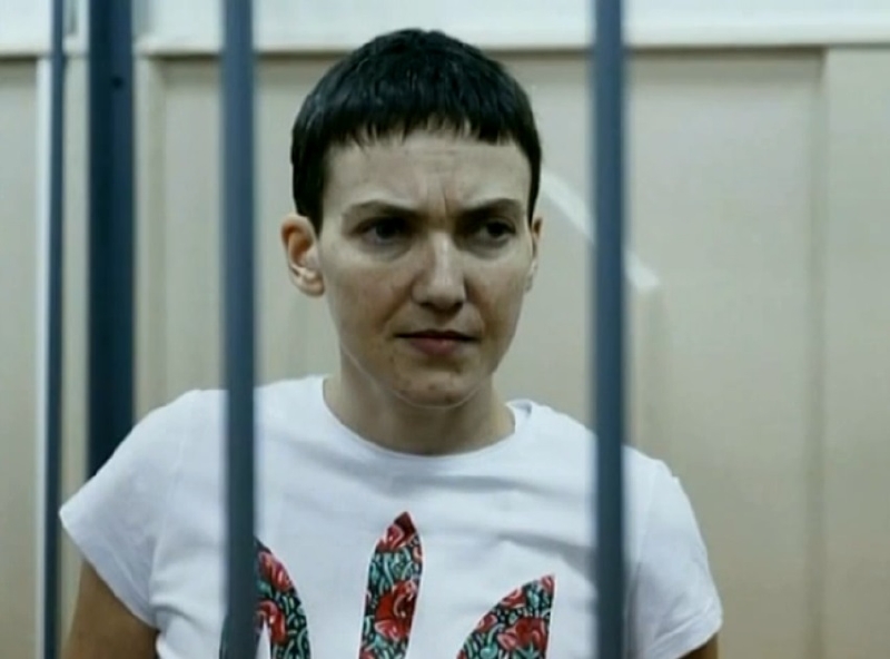 Nadija Savčenková v ruském vězení.