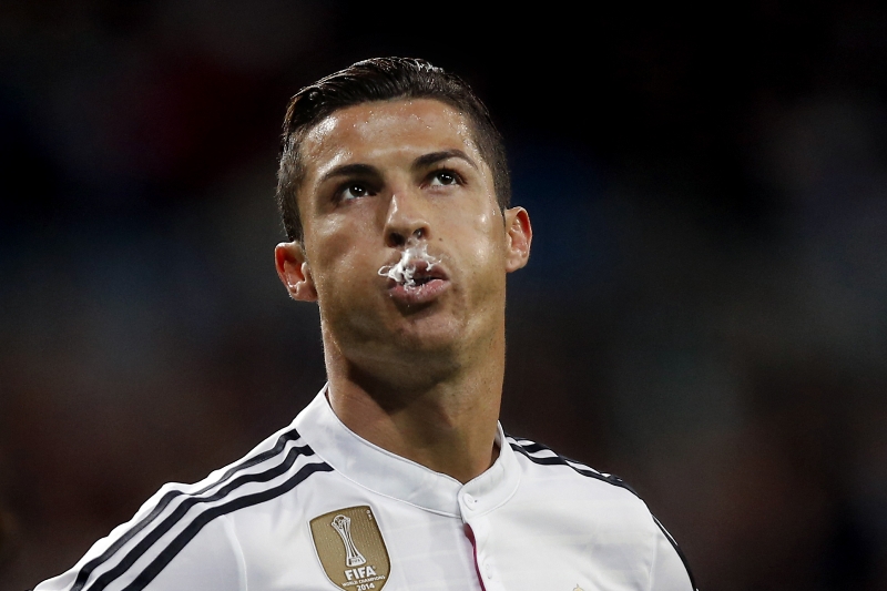Hvězda Realu Madrid Cristiano Ronaldo. 
