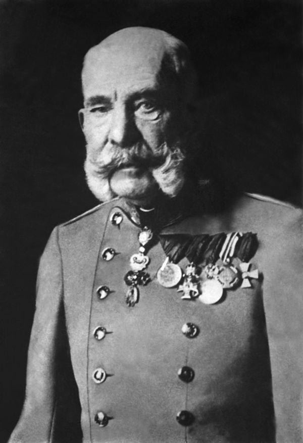 Rakouský císař František Josef I. Habsburský.