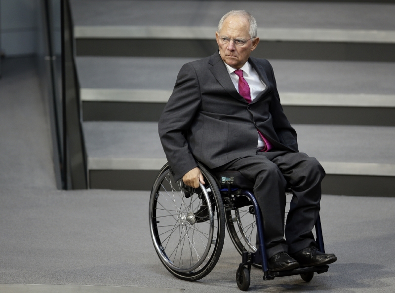 Německý ministr financí Wolfgang Schäeuble.