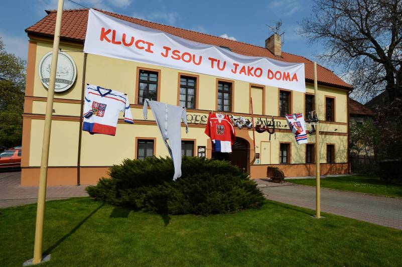 Hotel Selský dvůr, kde během MS bydlí Češi.