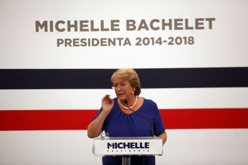 Chilská prezidentka Michelle Bacheletová.
