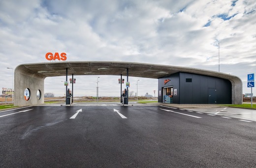 Čerpací stanice GAS na Slovensku.