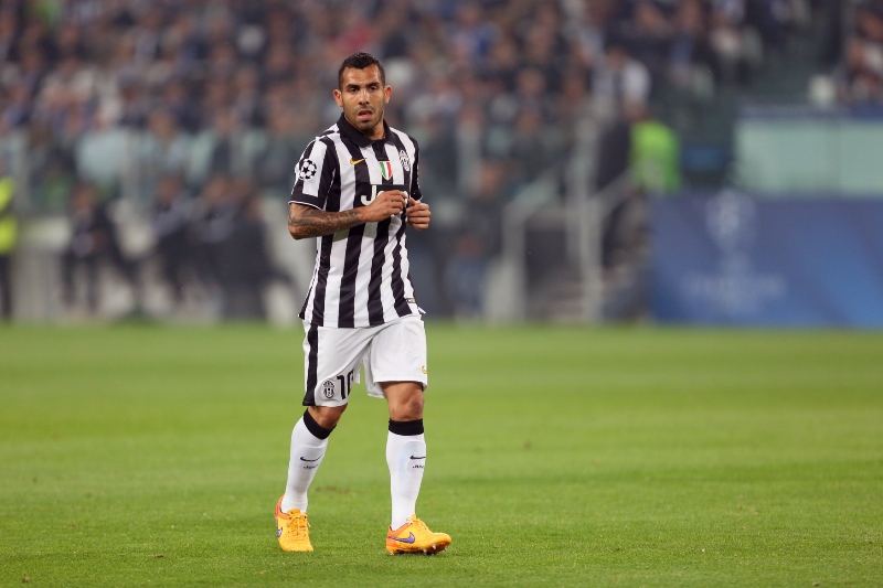 Carlos Tévez v dresu Juventusu.