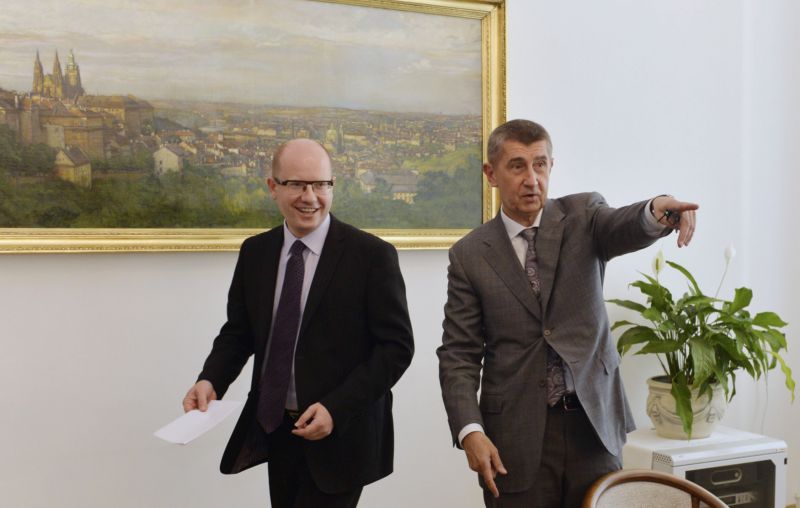Tandem Andrej Babiš (vpravo) a Bohuslav Sobotka jsou podle voličů skvělá dvojka.