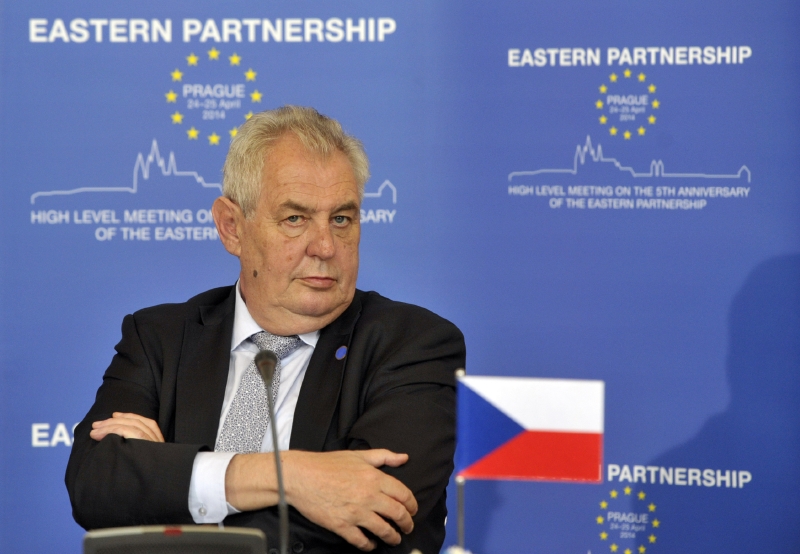 Prezident Zeman na tiskové konferenci po summitu Východního partnerství.