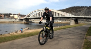 Cyklostezka v Ústí nad Labem.