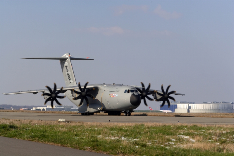 Vojenský letoun A400M společnosti Airbus.
