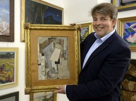 Nejdráže prodaný obraz roku 2014 od Emila Filly "Hlava muže s dýmkou".