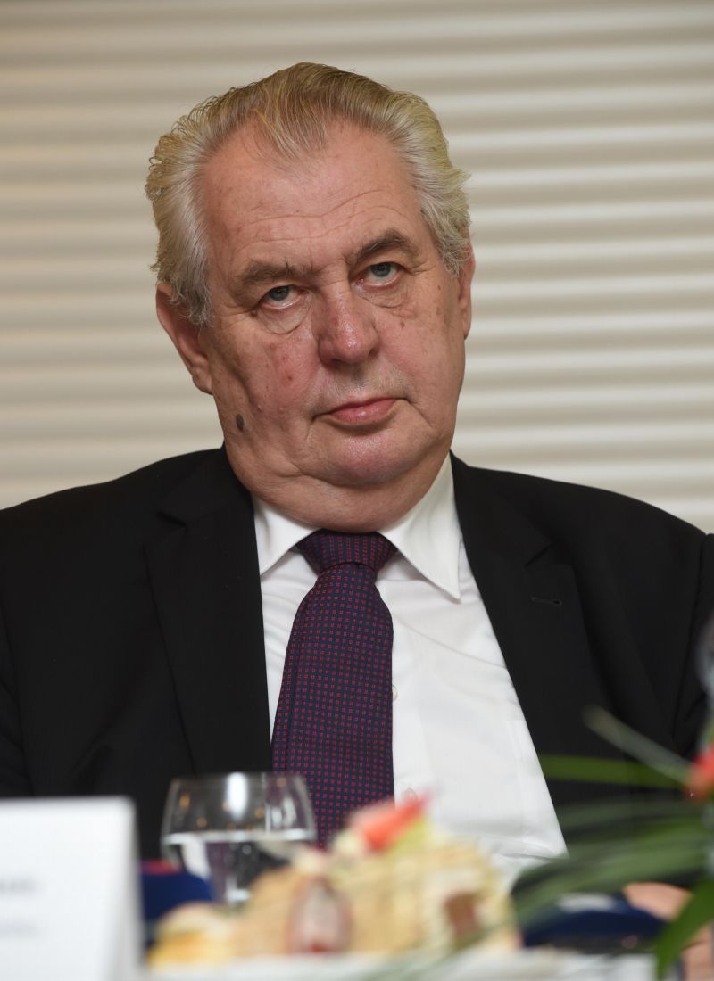 Prezident Miloš Zeman zavítal 14. května do Střední školy gastronomie a farmářství v Jeseníku.