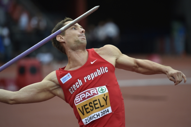 Oštěpař Vítězslav Veselý.