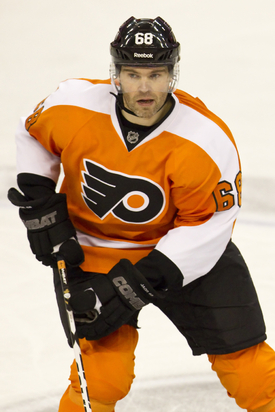 Jaromír Jágr, tehdy v dresu Philadelphie Flyers.
